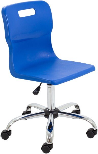 Titan Swivel Junior Chair - (6-11 Years) 355-420mm Seat Height - Blue