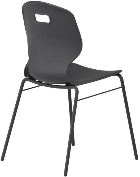 Arc 4 Leg Chair with Brace - 460mm Seat Height - Anthracite