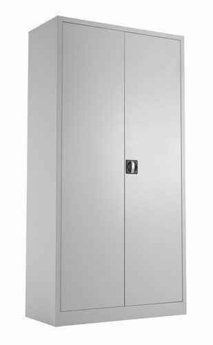 TC Talos Metal Cupboard with 4 Shelves - 1790mm High - Grey