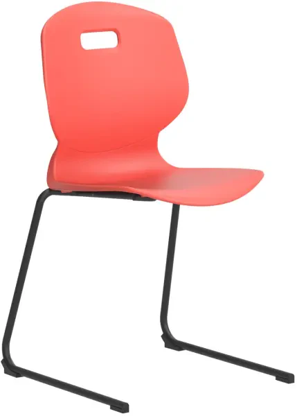 Arc Reverse Cantilever Chair - 460mm Seat Height - Anthracite
