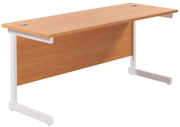 TC Single Upright Rectangular Desk - (w) 1600mm x (d) 600mm
