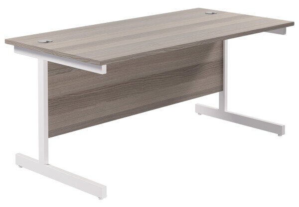 TC Single Upright Rectangular Desk - (w) 1600mm x (d) 800mm