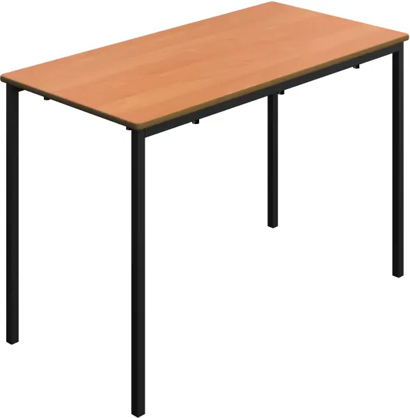 Titan Welded Frame Table 1100 x 550mm - Beech