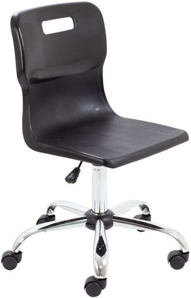 Titan Swivel Senior Chair - (11+ Years) 460-560mm Seat Height - Black