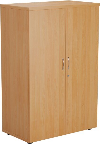 TC Double Door Cupboard with 3 Shelves - 1200mm High - Beech